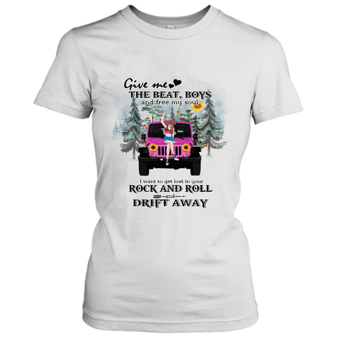 Personalized Boho Off-road Car T-shirt/Hoodie - Gift Idea For Friend - I Want To Get Lost In Your Rock and Roll