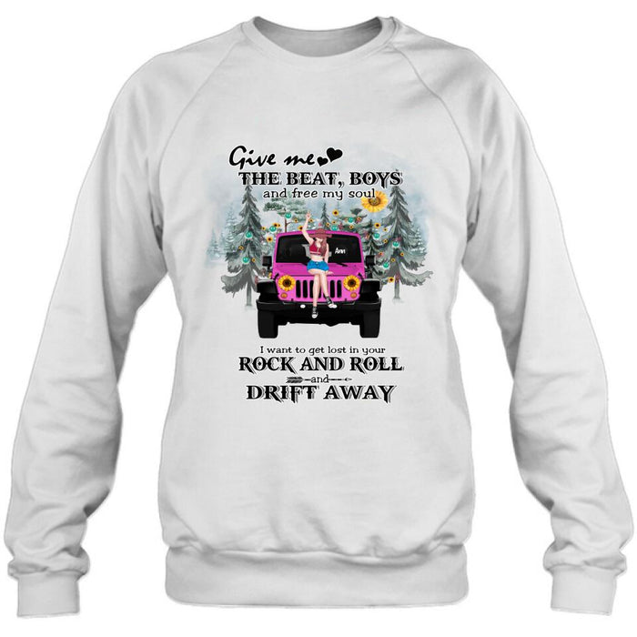 Personalized Boho Off-road Car T-shirt/Hoodie - Gift Idea For Friend - I Want To Get Lost In Your Rock and Roll