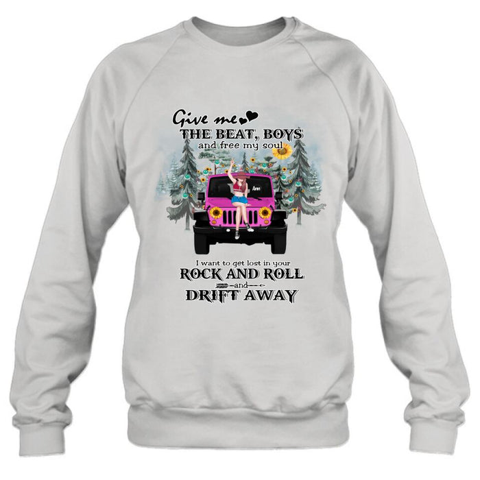 Personalized Boho Off-road Car T-shirt/Hoodie - Gift Idea For Friend - I Want To Get Lost In Your Rock and Roll