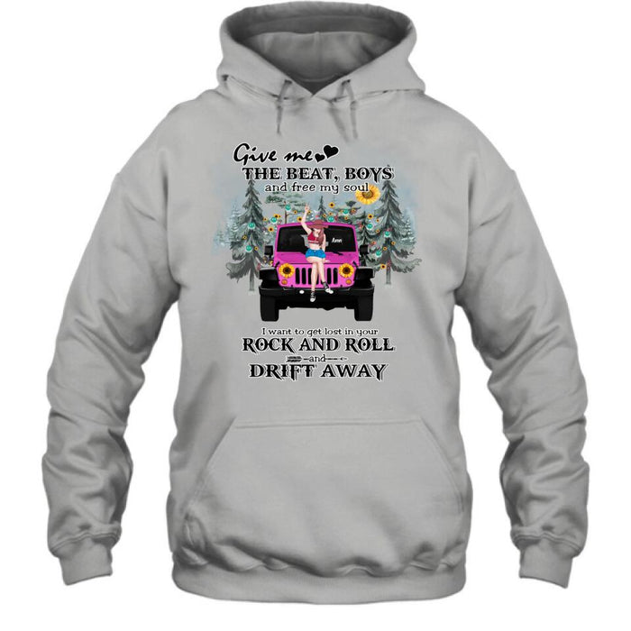 Personalized Boho Off-road Car T-shirt/Hoodie - Gift Idea For Friend - I Want To Get Lost In Your Rock and Roll