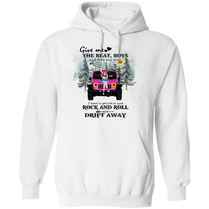 Personalized Boho Off-road Car T-shirt/Hoodie - Gift Idea For Friend - I Want To Get Lost In Your Rock and Roll
