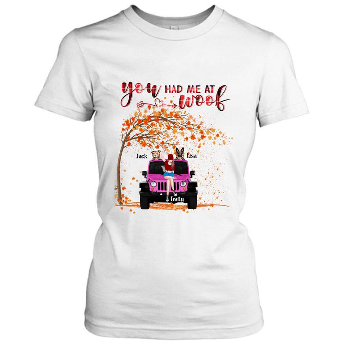 Personalized Off-road, Fall Dog Mom T-shirt - Dog Lover - Rockin' The Dog Mom Life