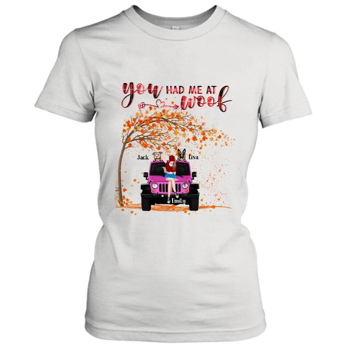 Personalized Off-road, Fall Dog Mom T-shirt - Dog Lover - Rockin' The Dog Mom Life