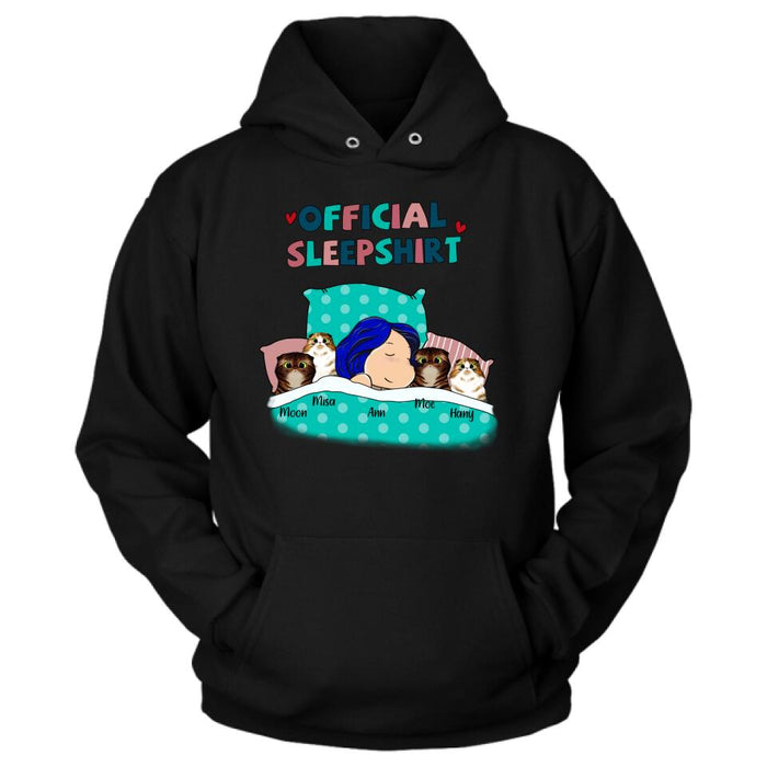 Personalized Cat Shirt - Up to 4 Cats - Cat Official Sleepshirt