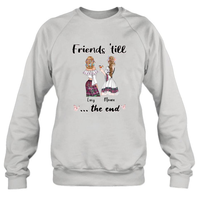 Personalized Bohemian Friends T-shirt/Hoodie - Best Idea for Friends - Friends 'till the end