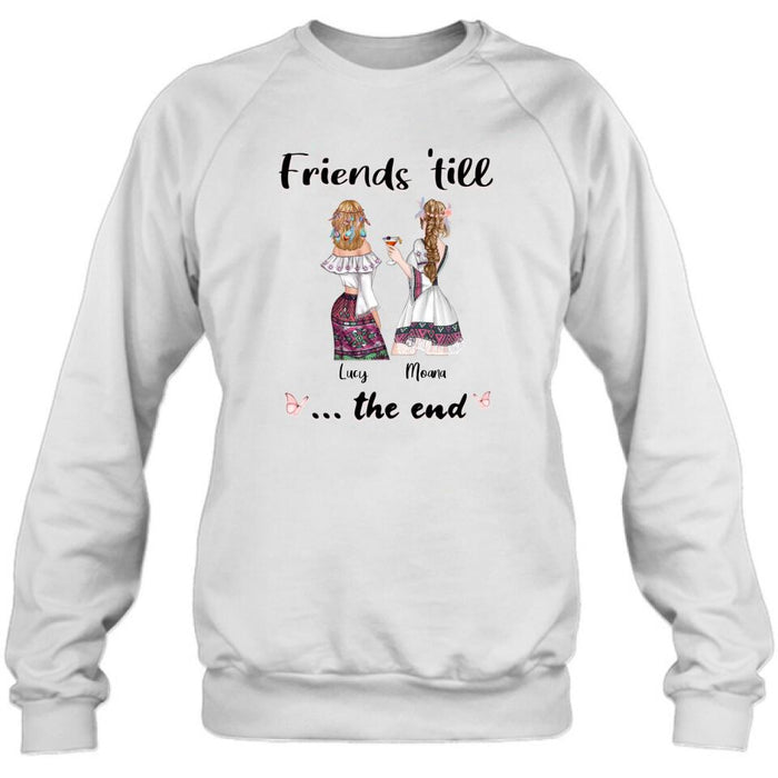 Personalized Bohemian Friends T-shirt/Hoodie - Best Idea for Friends - Friends 'till the end