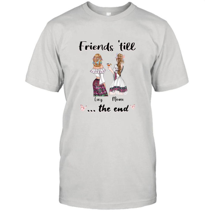 Personalized Bohemian Friends T-shirt/Hoodie - Best Idea for Friends - Friends 'till the end