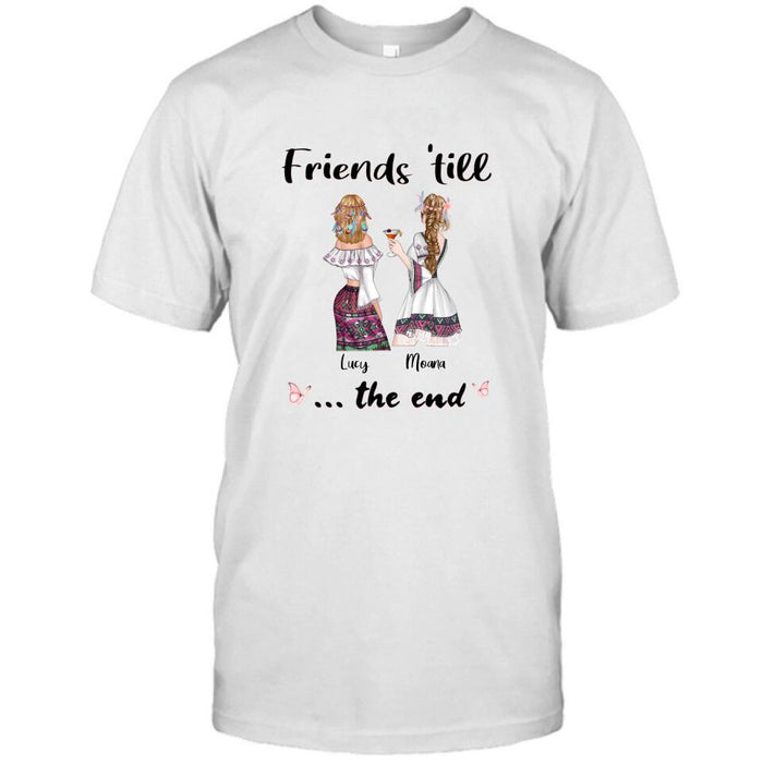 Personalized Bohemian Friends T-shirt/Hoodie - Best Idea for Friends - Friends 'till the end