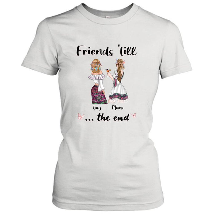 Personalized Bohemian Friends T-shirt/Hoodie - Best Idea for Friends - Friends 'till the end