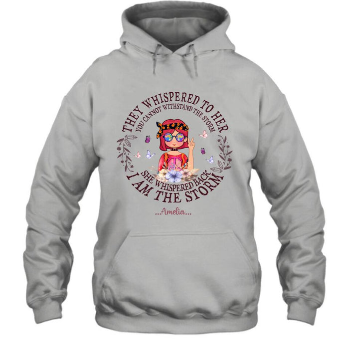 Personalized Hippie Girl T-shirt/Pullover Hoodie - Best Gift For Girl - I Am The Storm