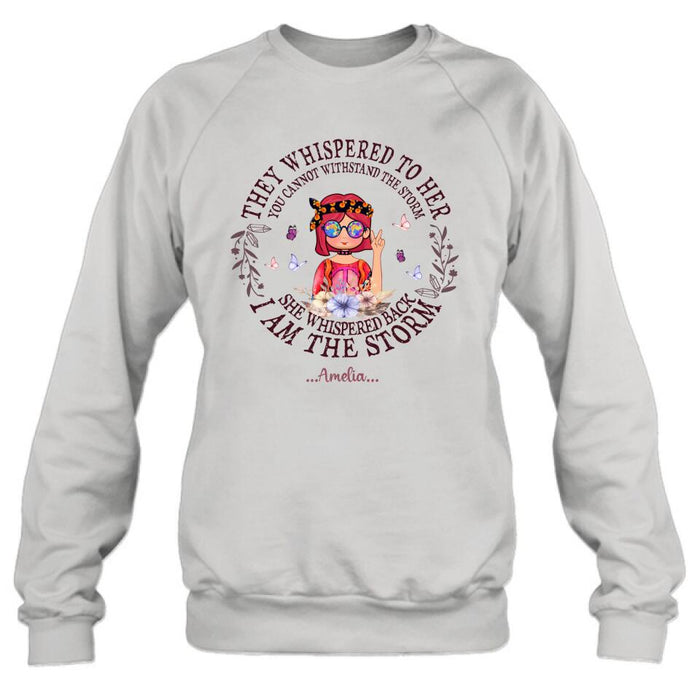 Personalized Hippie Girl T-shirt/Pullover Hoodie - Best Gift For Girl - I Am The Storm