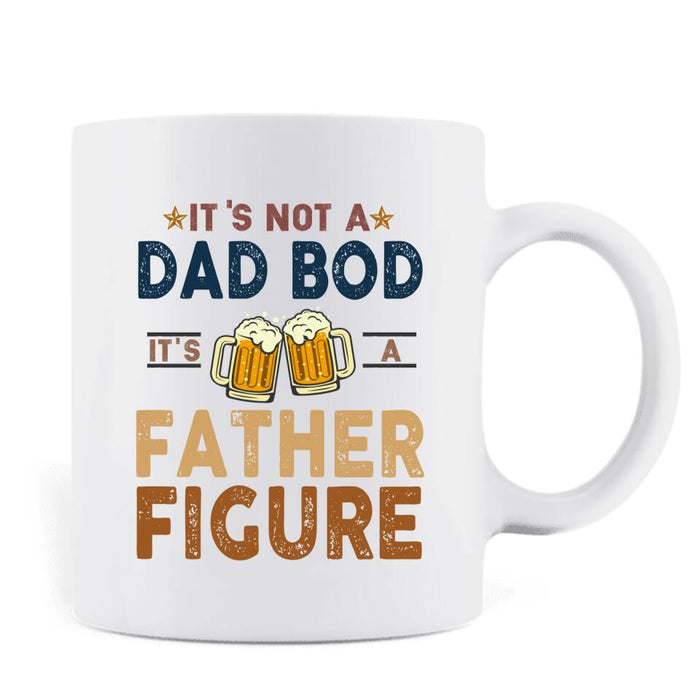 Personalized Camping Dad Drunk Coffee Mug - Gift Idea For Father's Day - It's Not A Dad Bod It's A Father Figure