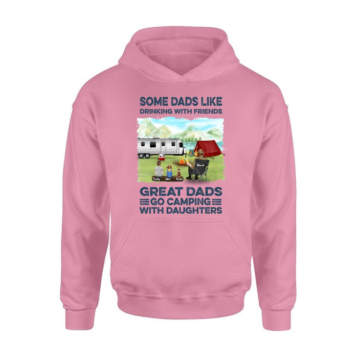 Personalized Father Daughter Camping Shirt/ Pullover Hoodie - Father's Day Gift Idea For Father/ Camping Lover - My Favorite Camping Buddies Call Me Dad