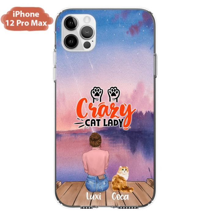 Personalized Cat Mom Phone Case - Up to 5 Cats - Gift Idea For Cat Lover - Best Cat Mom Ever - Case For iPhone And Samsung