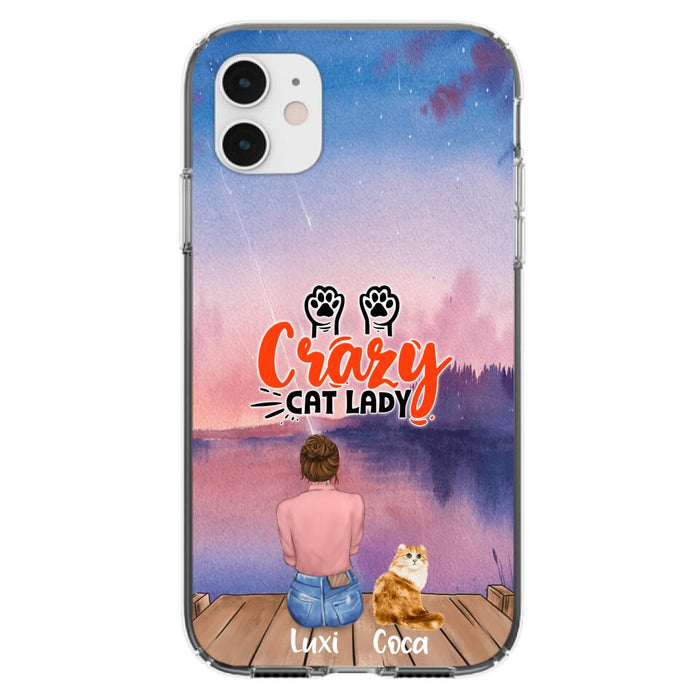 Personalized Cat Mom Phone Case - Up to 5 Cats - Gift Idea For Cat Lover - Best Cat Mom Ever - Case For iPhone And Samsung