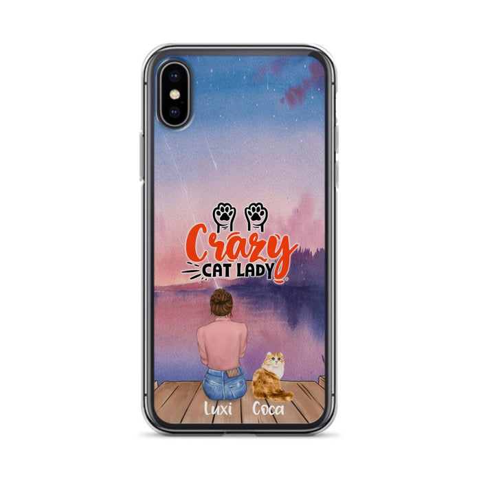 Personalized Cat Mom Phone Case - Up to 5 Cats - Gift Idea For Cat Lover - Best Cat Mom Ever - Case For iPhone And Samsung