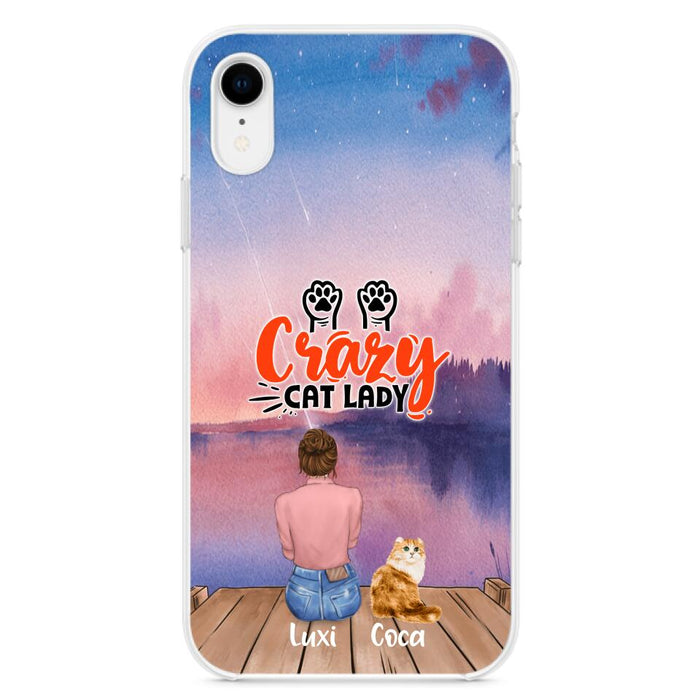 Personalized Cat Mom Phone Case - Up to 5 Cats - Gift Idea For Cat Lover - Best Cat Mom Ever - Case For iPhone And Samsung
