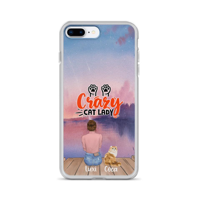 Personalized Cat Mom Phone Case - Up to 5 Cats - Gift Idea For Cat Lover - Best Cat Mom Ever - Case For iPhone And Samsung