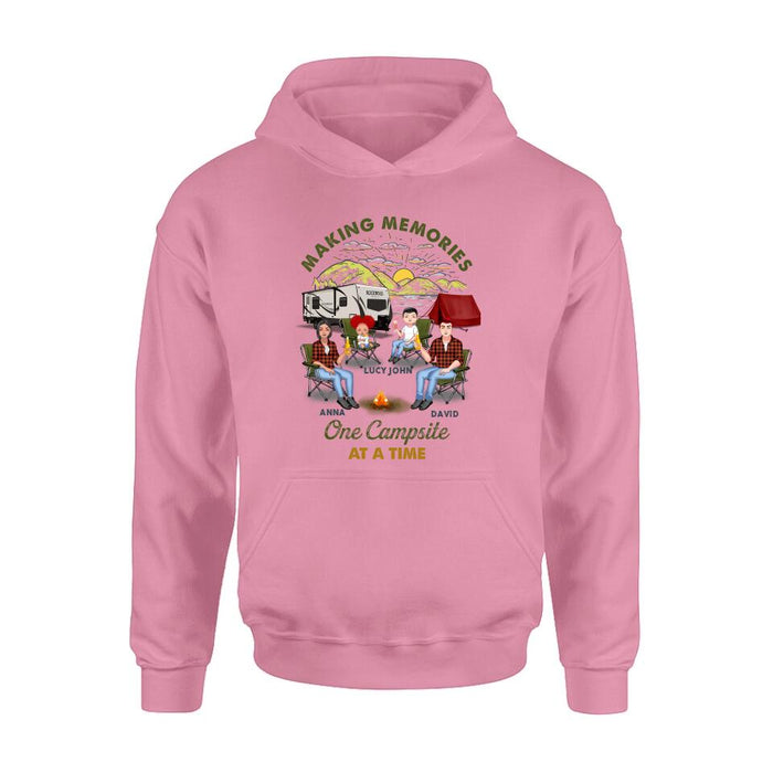 Personalized Camping Shirt/Hoodie - Gift Idea For Couple/Family/Camping Lovers - Making Memories One Campsite At A Time