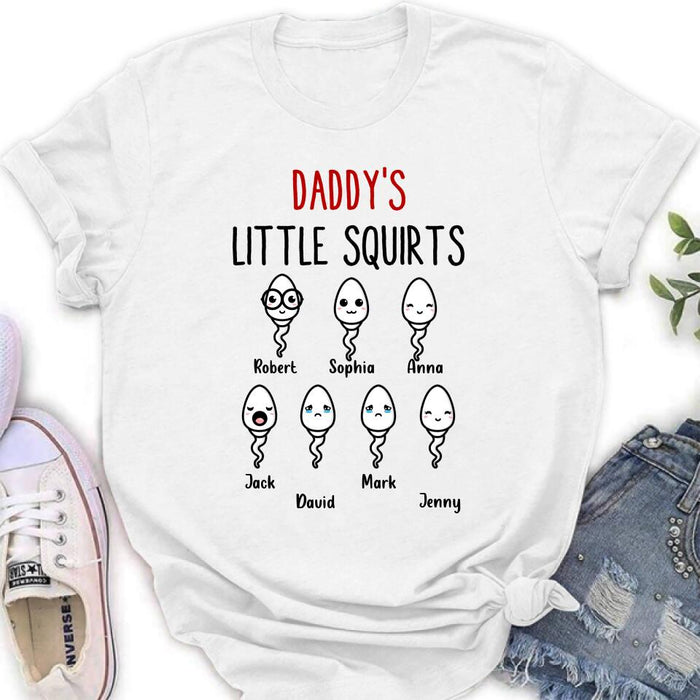 Personalized Happy Father's Day Shirt - Gift Idea For Father with up to 7 Sperms
