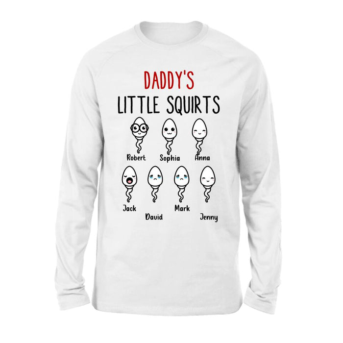 Personalized Happy Father's Day Shirt - Gift Idea For Father with up to 7 Sperms