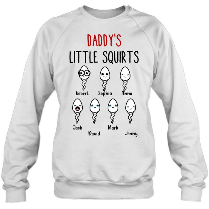 Personalized Happy Father's Day Shirt - Gift Idea For Father with up to 7 Sperms