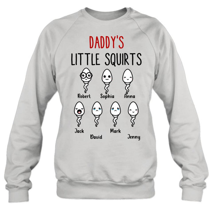 Personalized Happy Father's Day Shirt - Gift Idea For Father with up to 7 Sperms