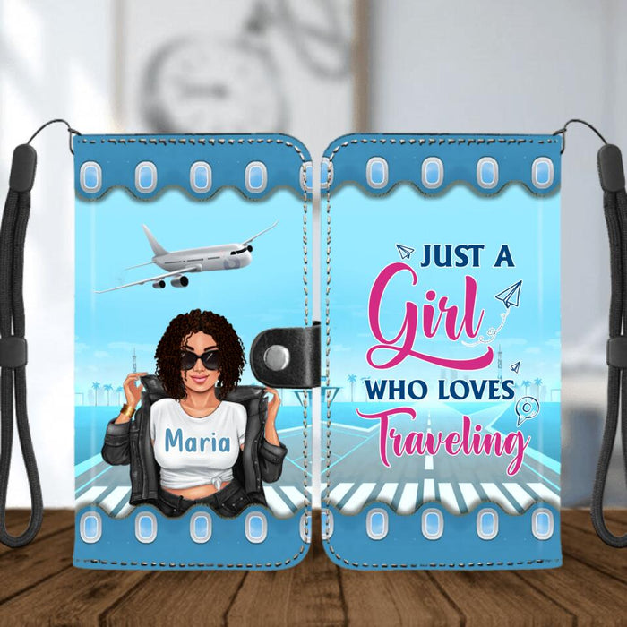 Personalized Catch Flights Not Feelings Phone Wallet - Gift Idea For Bestie/Traveling Lover