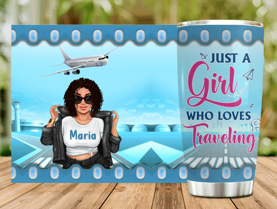 Personalized Catch Flights Not Feelings Tumbler - Gift Idea For Bestie/Traveling Lover
