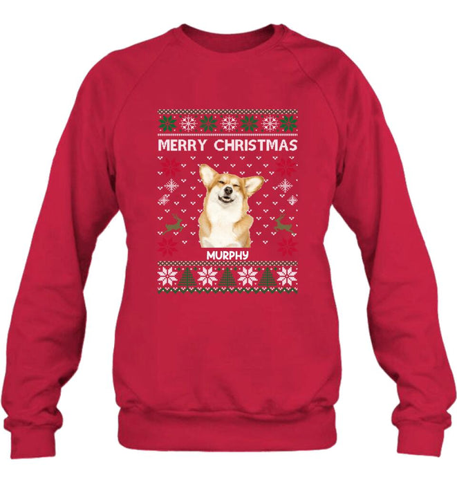 Personalized Dog Sweatshirt - Best Gift For Dog Lover - Merry Christmas