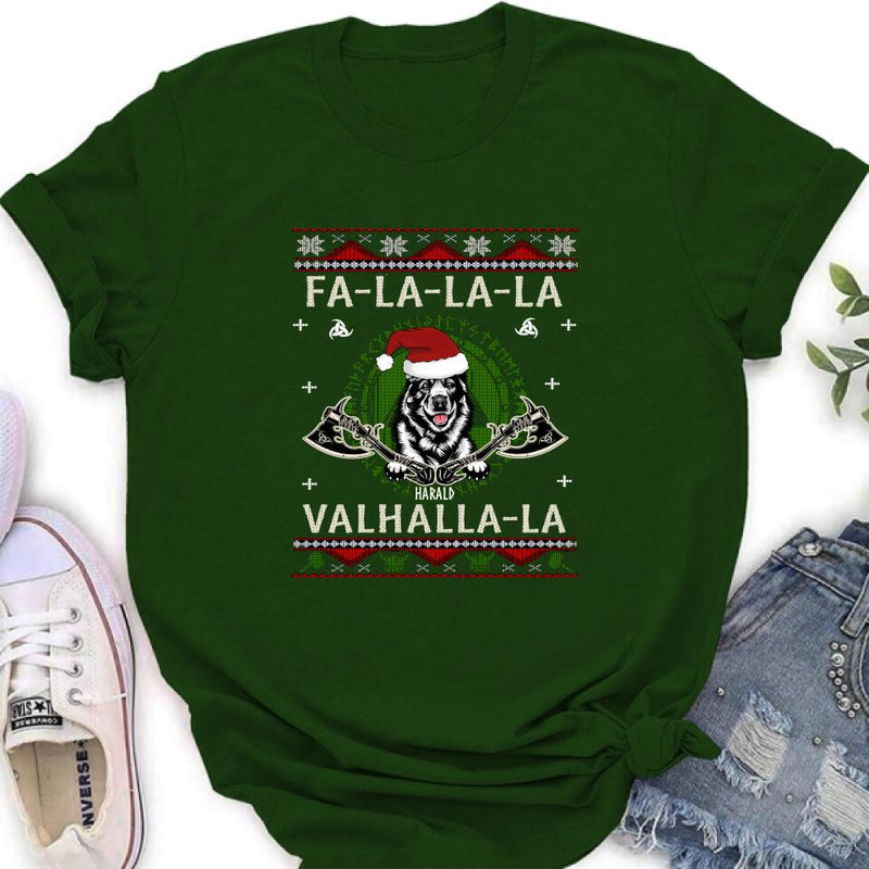 Personalized Viking Xmas Dog Ugly Sweatshirt/Hoodie - Up to 4 Dogs - Best Gift For Dog Lover