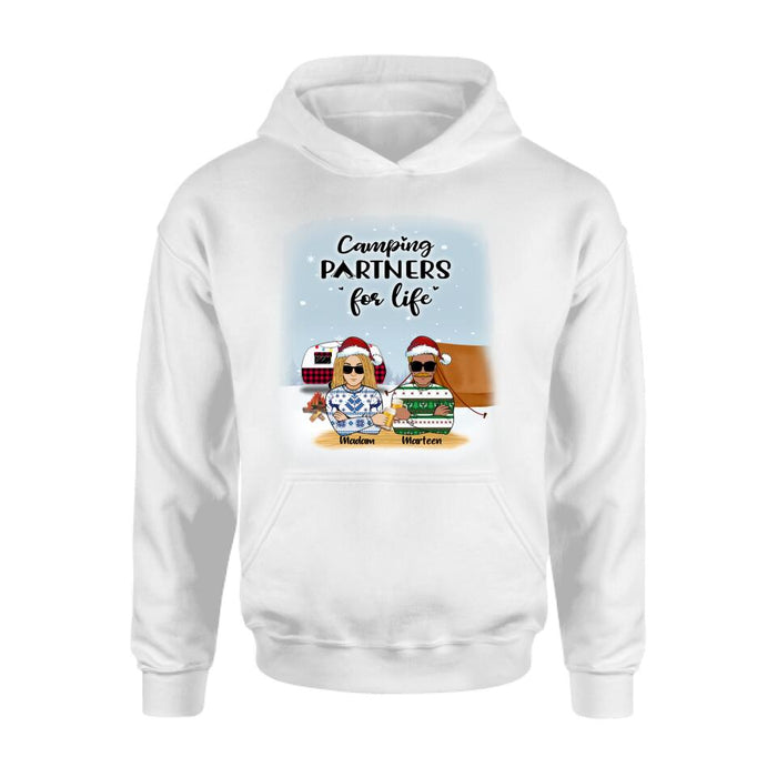 Personalized Camping Front View Sweater/T-shirt - Gift For Camping Lovers - Camping Partners For Life