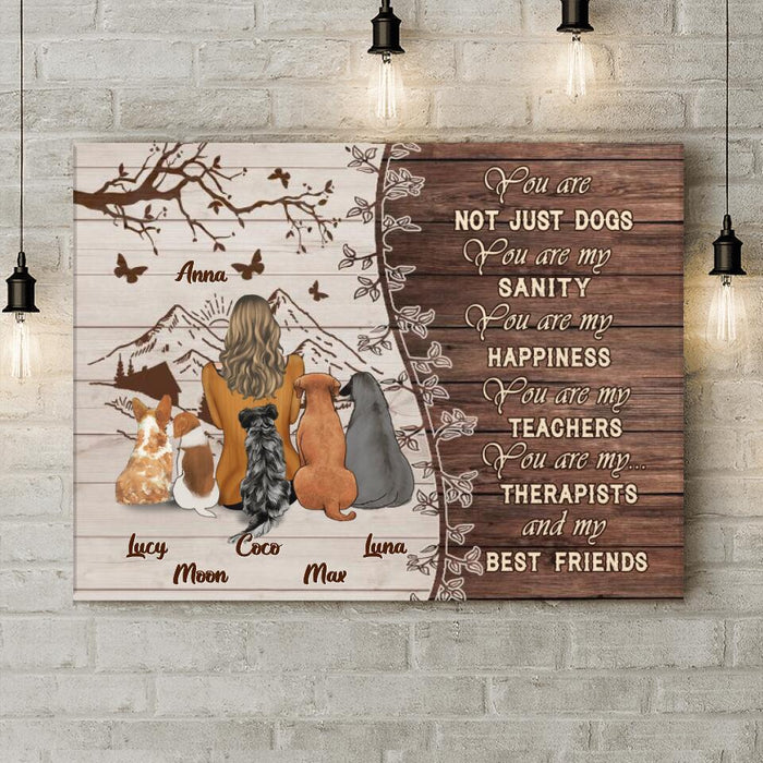 Personalized Pet Mom/Pet Dad Canvas - Gift Idea For Pet Lover with up to 5 Pets - You Are My Sanity