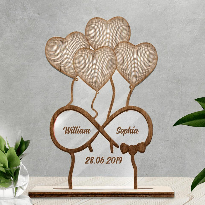 Personalized Acrylic Plaque for Couple - Gift for Couples, Lovers, Husband and Wife