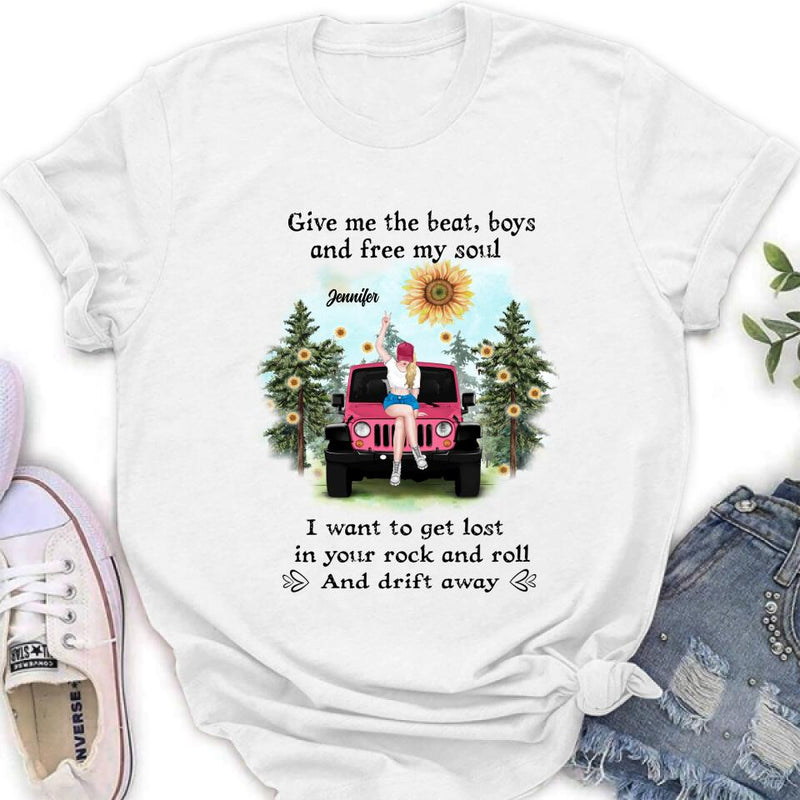 Personalized Off-road Girl Unisex/Sweatshirt/Hoodie/Long Sleeve - Gift For Best Friend - I Want To Get Lost In Your Rock And Roll