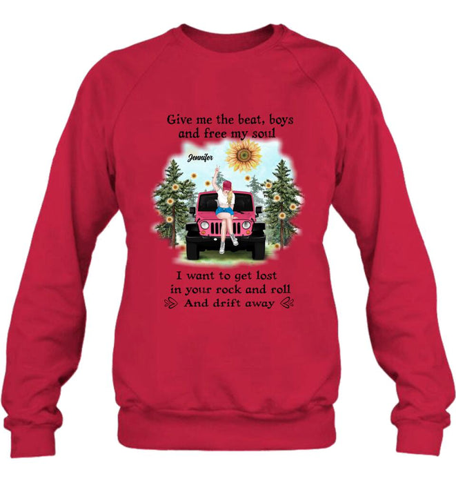 Personalized Off-road Girl Unisex/Sweatshirt/Hoodie/Long Sleeve - Gift For Best Friend - I Want To Get Lost In Your Rock And Roll