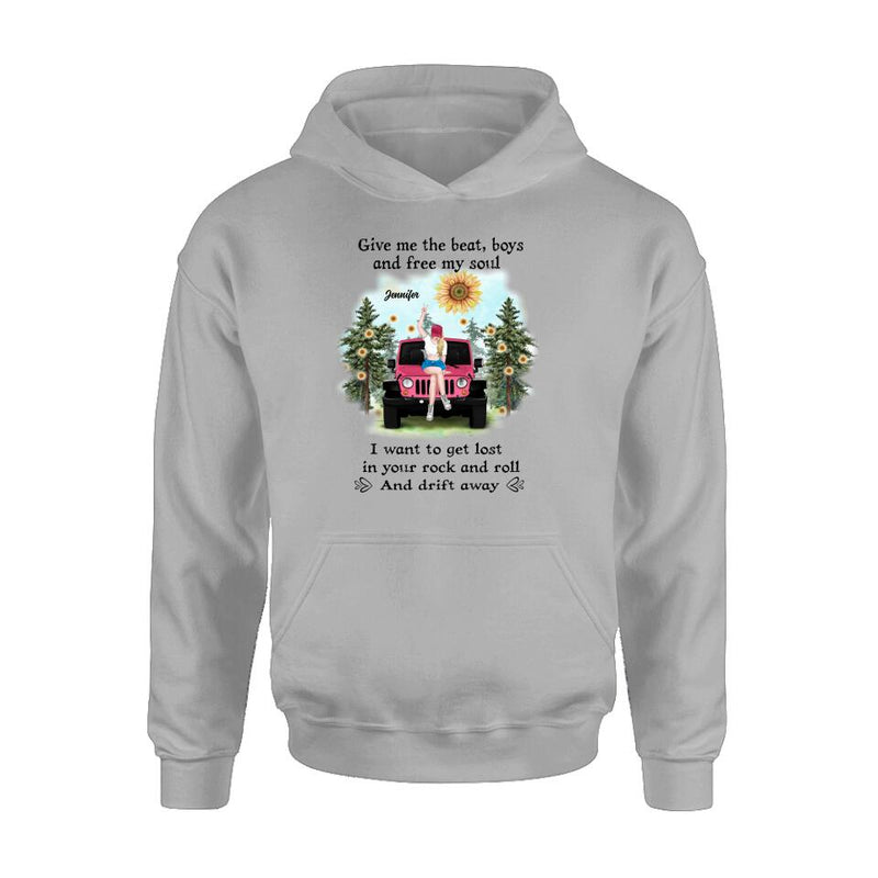 Personalized Off-road Girl Unisex/Sweatshirt/Hoodie/Long Sleeve - Gift For Best Friend - I Want To Get Lost In Your Rock And Roll