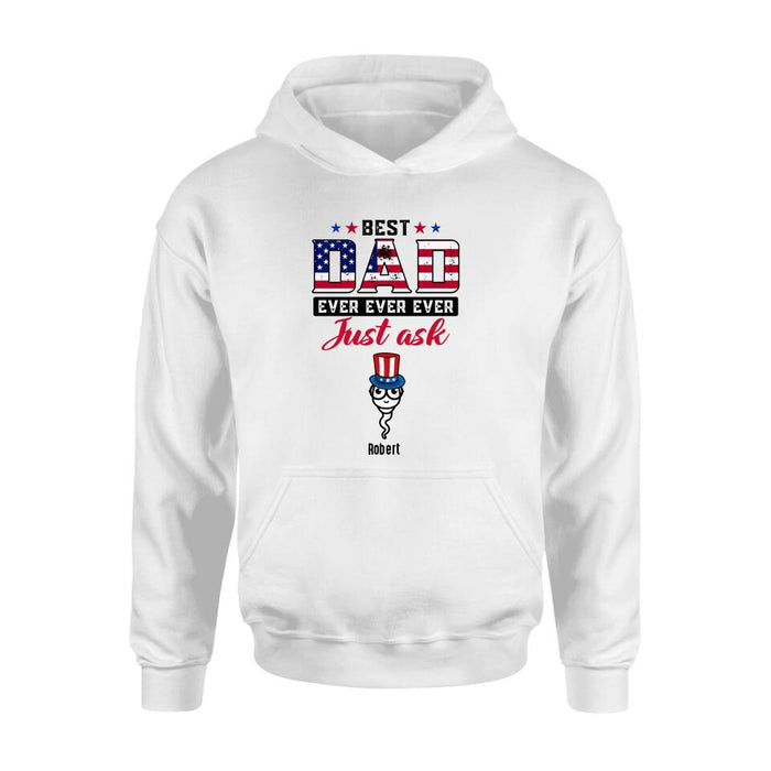 Personalized Father Shirt - Up to 7 Sperms - Gift Idea For Independence Day/Father's Day
