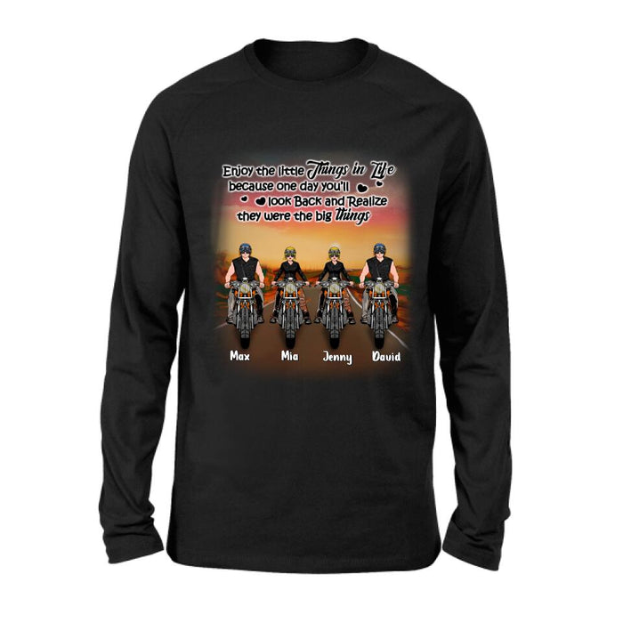 Personalized Couple Motorcycle Shirt/Pullover Hoodie - Gift Idea For Couple/Friends - You & Me We Got This