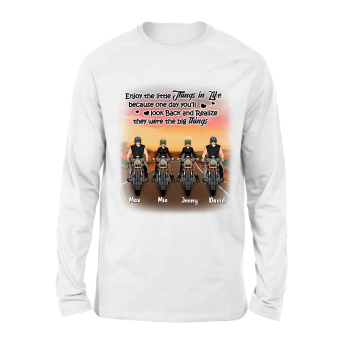 Personalized Couple Motorcycle Shirt/Pullover Hoodie - Gift Idea For Couple/Friends - You & Me We Got This