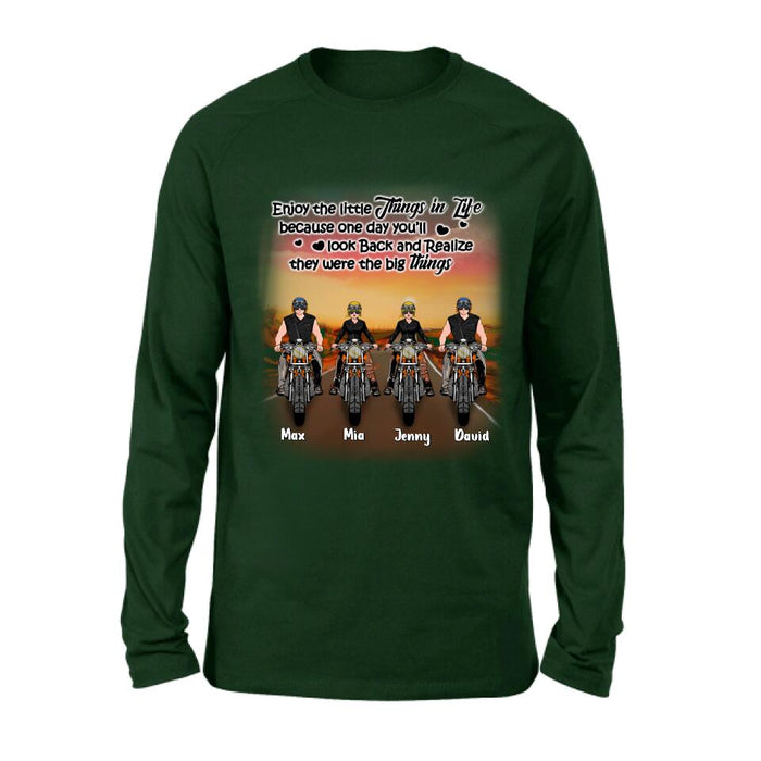 Personalized Couple Motorcycle Shirt/Pullover Hoodie - Gift Idea For Couple/Friends - You & Me We Got This