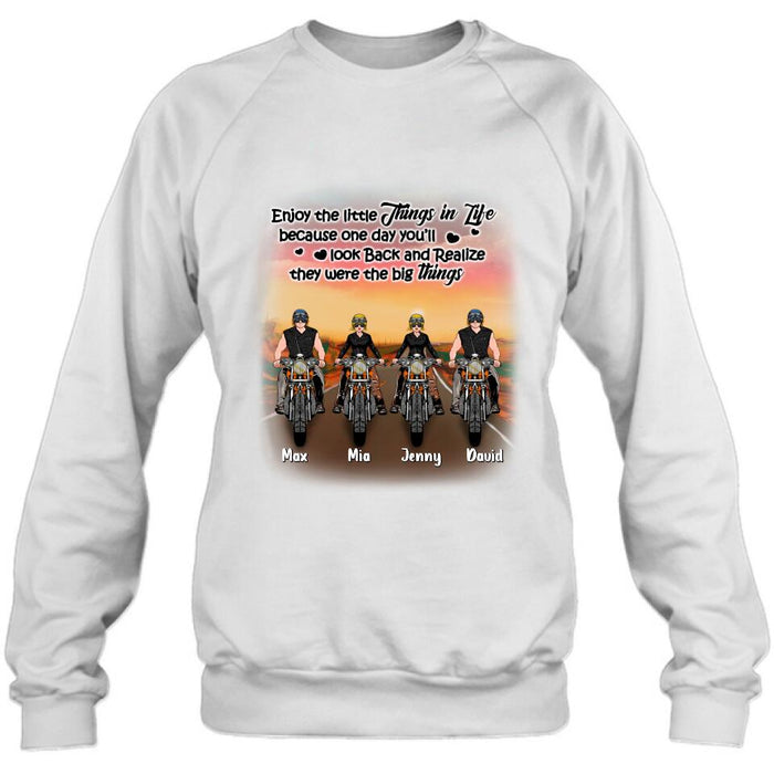 Personalized Couple Motorcycle Shirt/Pullover Hoodie - Gift Idea For Couple/Friends - You & Me We Got This
