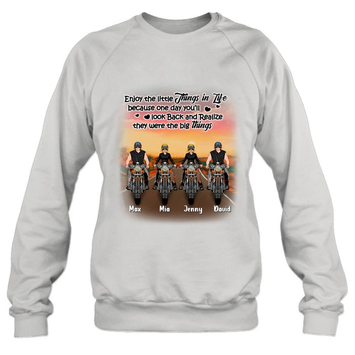 Personalized Couple Motorcycle Shirt/Pullover Hoodie - Gift Idea For Couple/Friends - You & Me We Got This