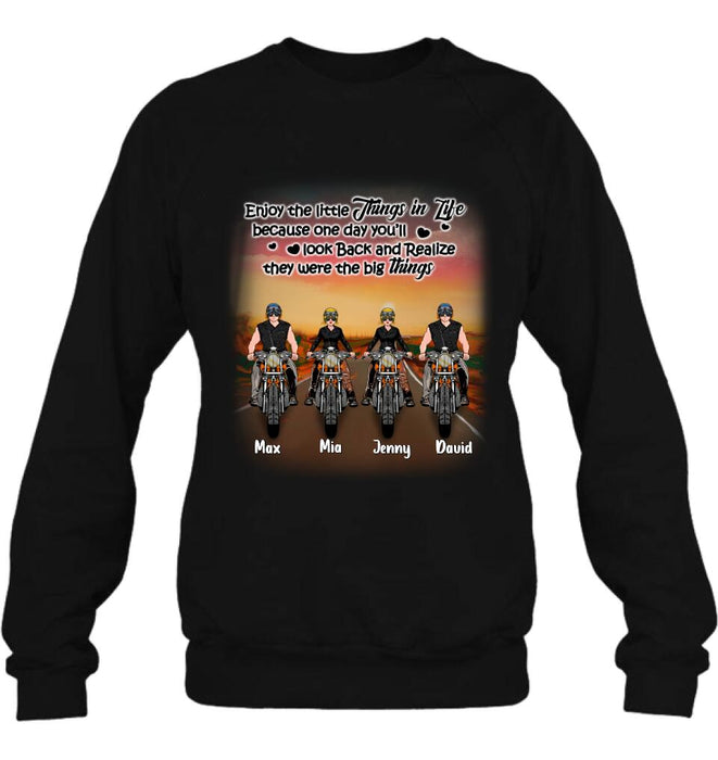 Personalized Couple Motorcycle Shirt/Pullover Hoodie - Gift Idea For Couple/Friends - You & Me We Got This