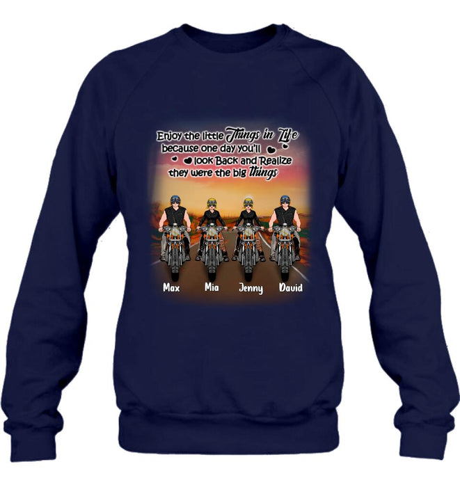 Personalized Couple Motorcycle Shirt/Pullover Hoodie - Gift Idea For Couple/Friends - You & Me We Got This