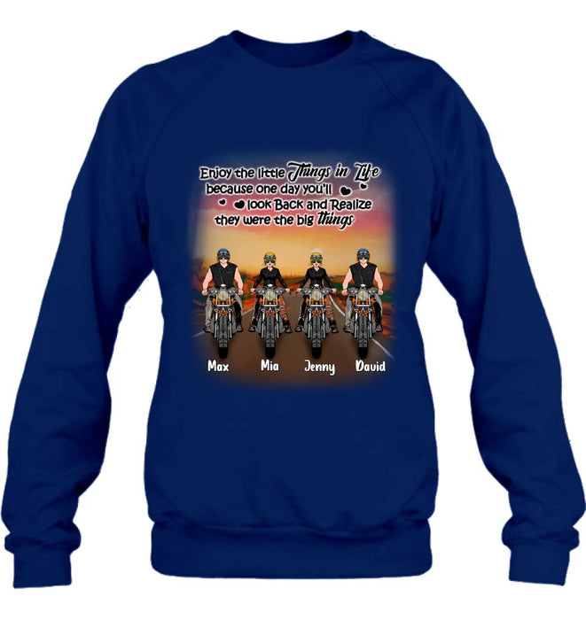 Personalized Couple Motorcycle Shirt/Pullover Hoodie - Gift Idea For Couple/Friends - You & Me We Got This