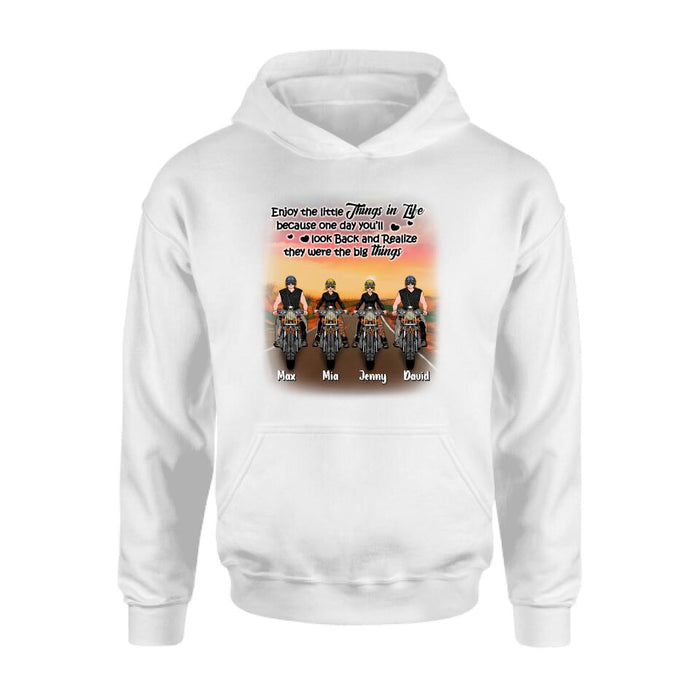 Personalized Couple Motorcycle Shirt/Pullover Hoodie - Gift Idea For Couple/Friends - You & Me We Got This