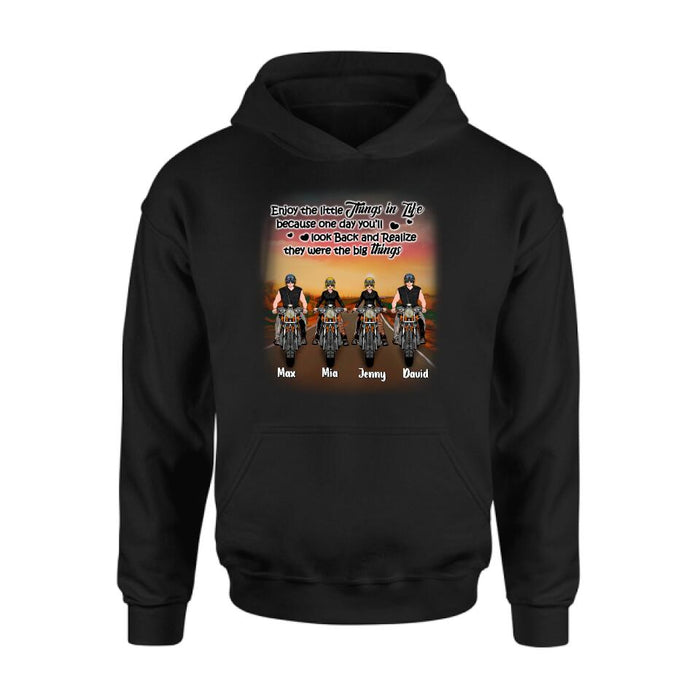 Personalized Couple Motorcycle Shirt/Pullover Hoodie - Gift Idea For Couple/Friends - You & Me We Got This