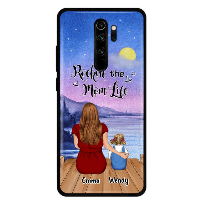 Personalized Mom Phone Case - Mom With Up to 5 Children - Best Gift For Mother's Day/Family - Rockin' The Mom Life - Case for Xiaomi, Huawei & Oppo