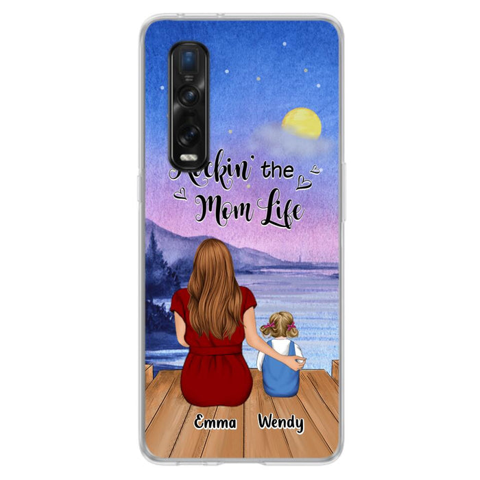 Personalized Mom Phone Case - Mom With Up to 5 Children - Best Gift For Mother's Day/Family - Rockin' The Mom Life - Case for Xiaomi, Huawei & Oppo